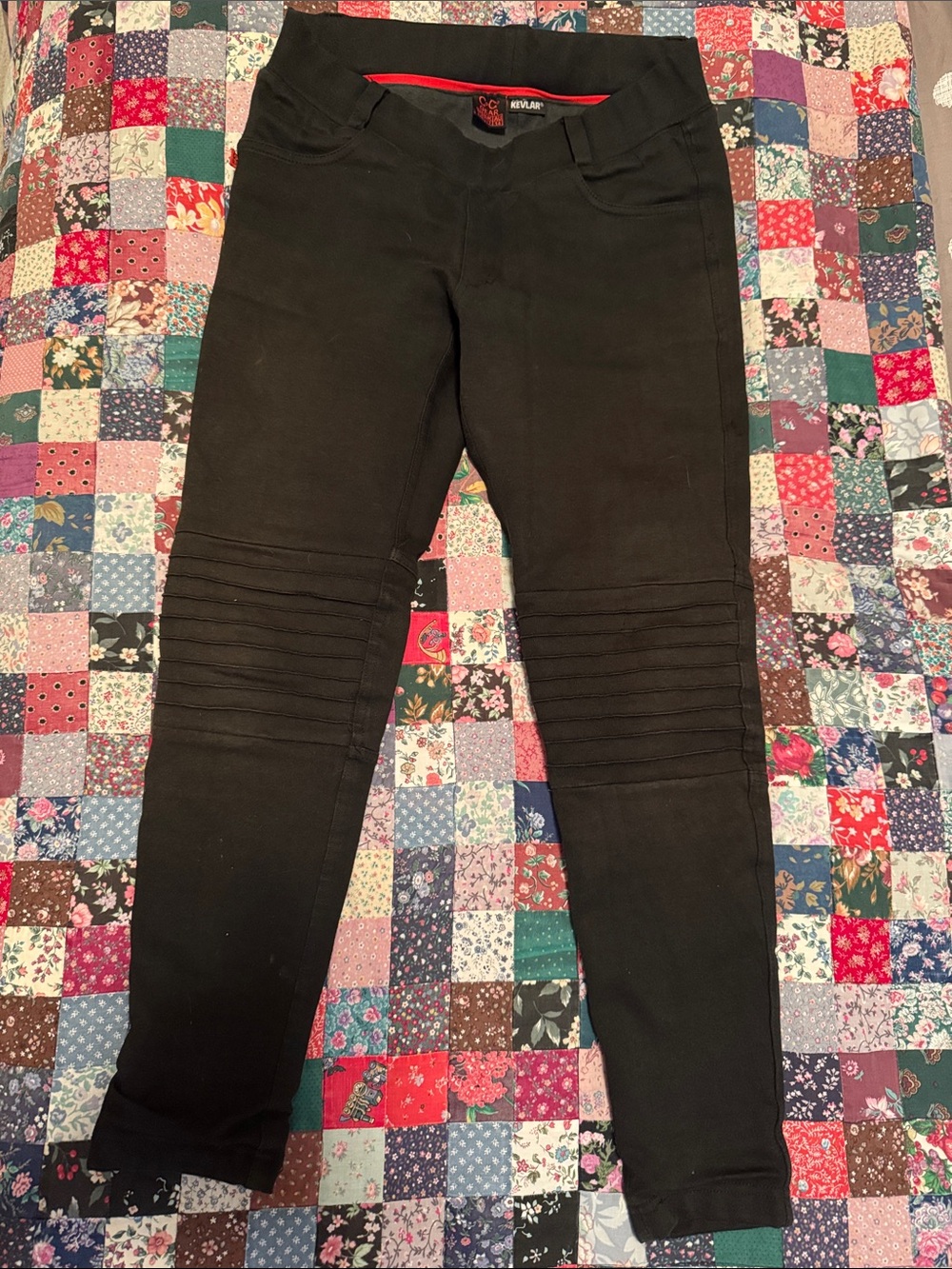 Women's Black Stretch Moto Skinny Jeans